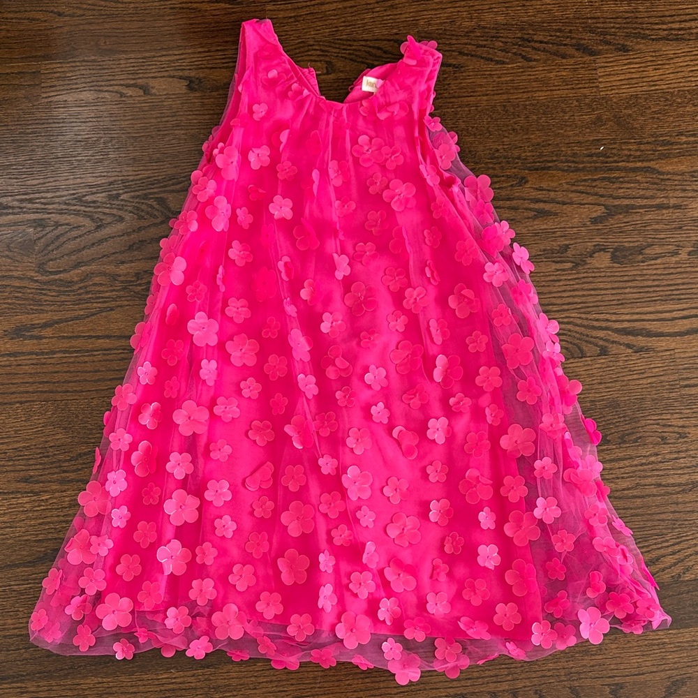 Kensie Girl Vibrant Pink Floral Dress